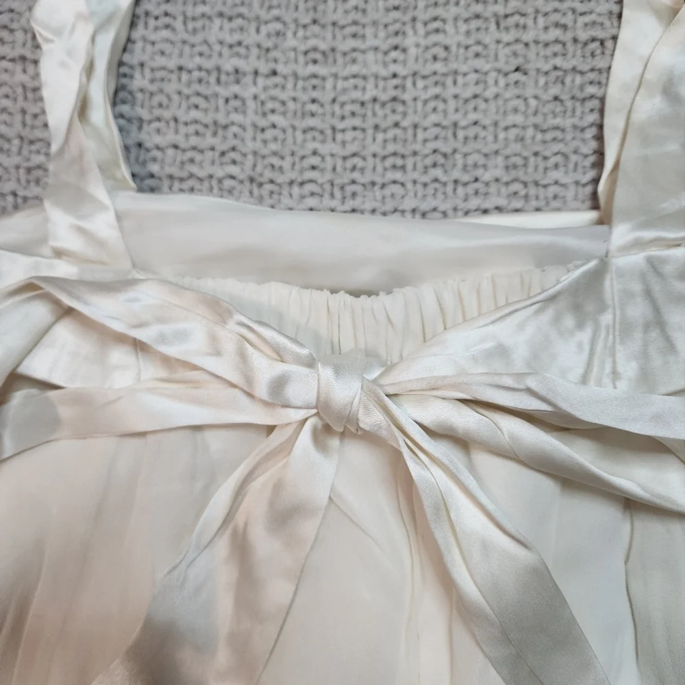 Us Angels Silk White Maxi Dress Size 10
